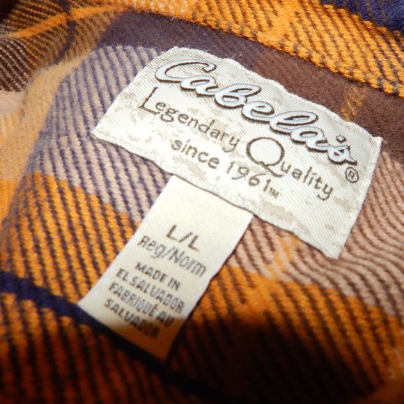 Cabella's Long Sleeved Flanel Button up Shirt - Picture 7 of 7